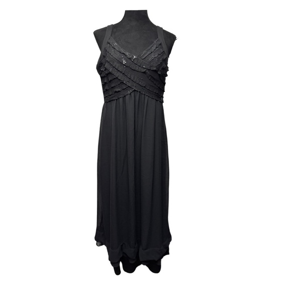 Signature by Robbie Bee Sleeveless Night Dress Black - Picture 1 of 8